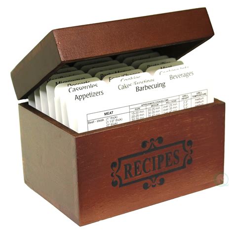 recipe file box products for sale 